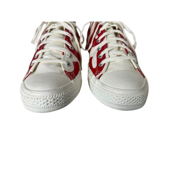 Converse Chuck Taylor All Star Wordmark Natural Red Canvas Hi Tops M10.5 / W12.5 - Picture 5 of 13